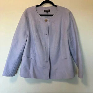 NWOT Talbots 90%  wool lavender lilac jacket